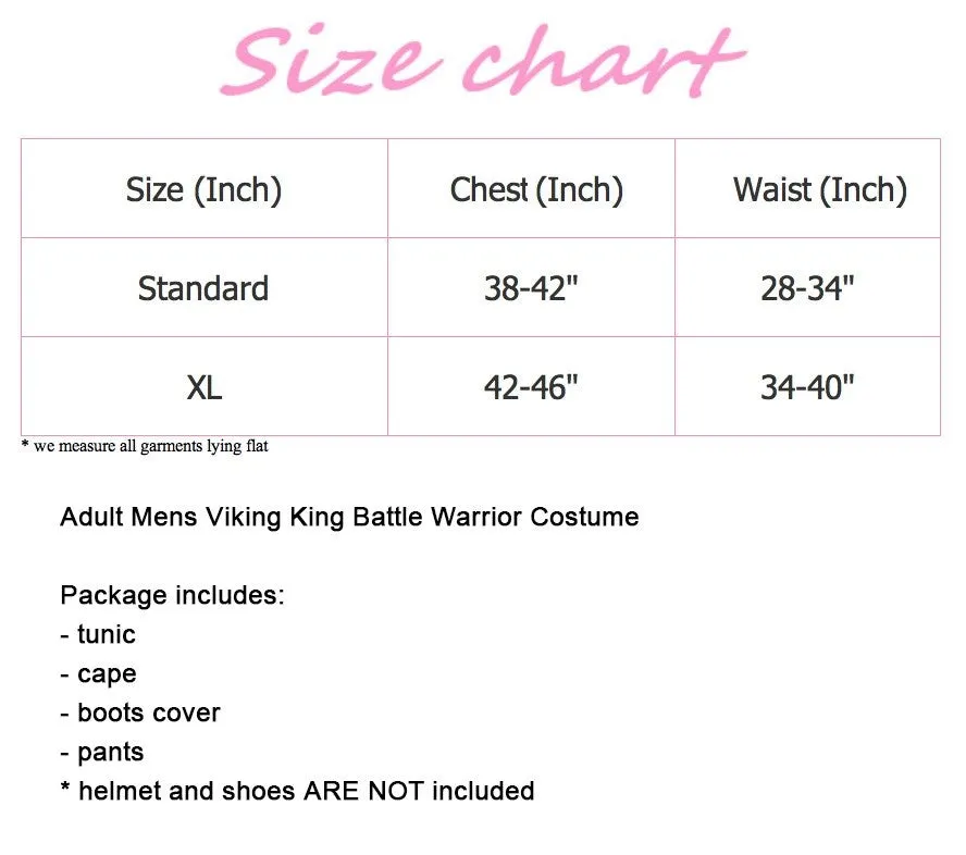 Premium Viking King Battle Warrior Adult Costume