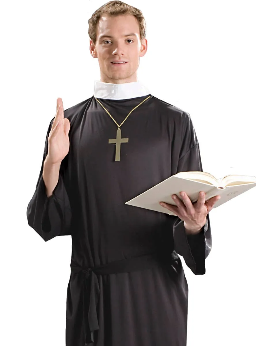 Priest Plus Size Classic Mens Fancy Dress Costume