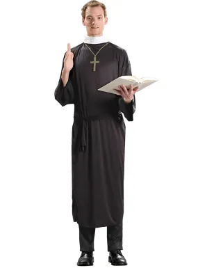 Priest Plus Size Classic Mens Fancy Dress Costume