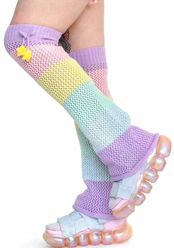 Rainbow Stripe | LEG WARMERS