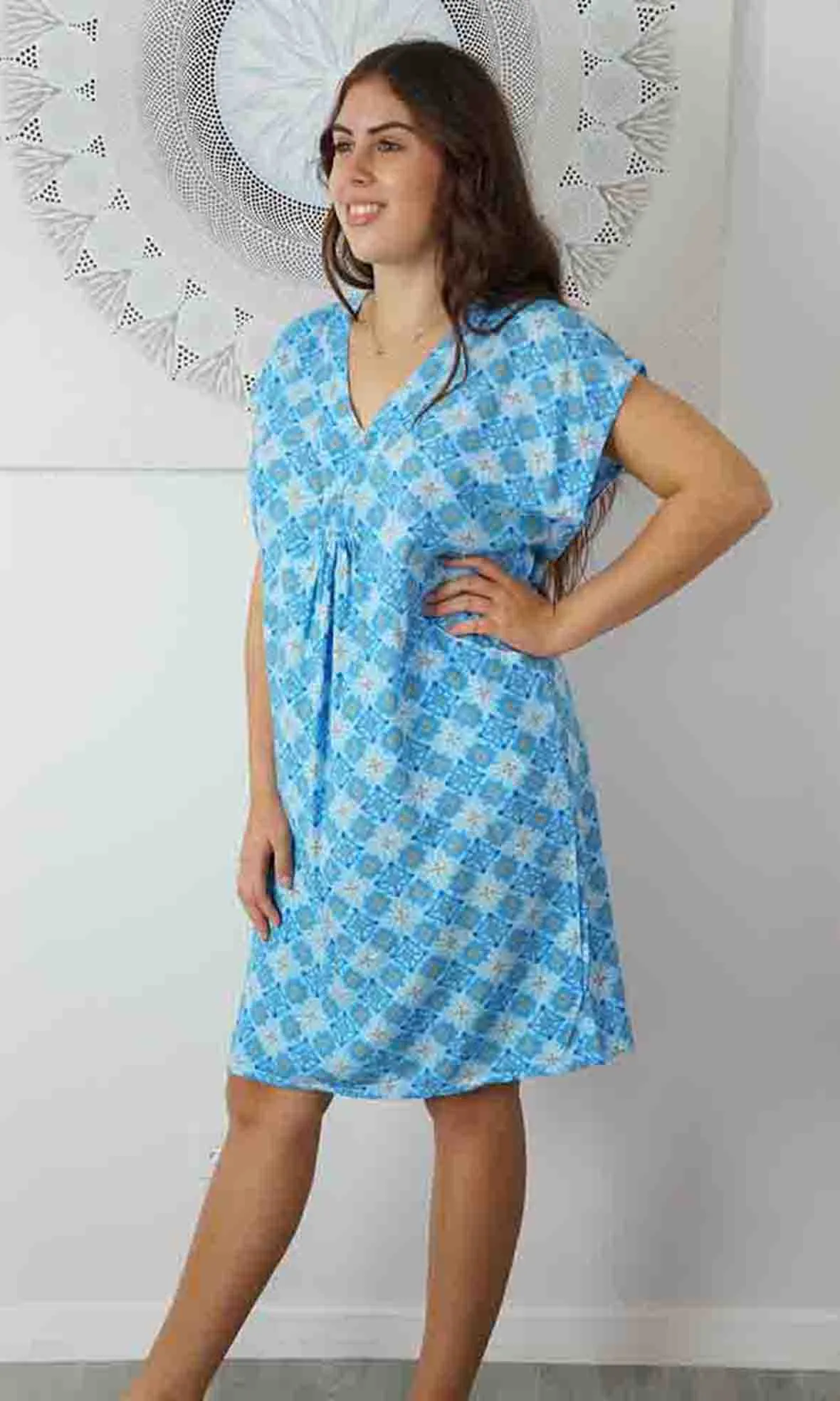 Rayon Cruiser Dress Snowflower, More Colours