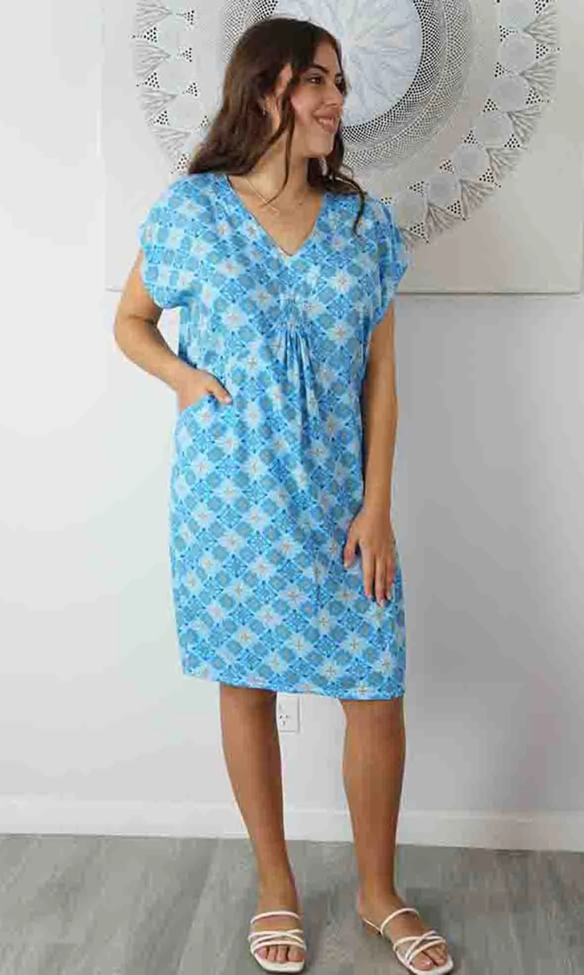 Rayon Cruiser Dress Snowflower, More Colours