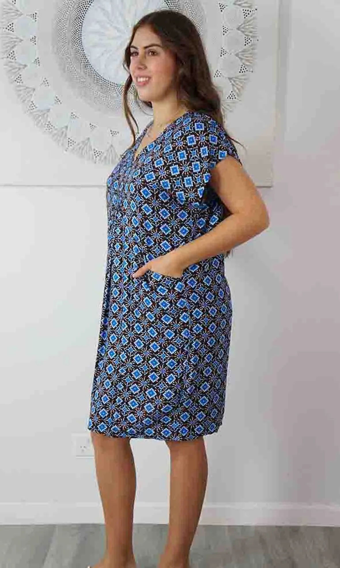 Rayon Cruiser Dress Snowflower, More Colours