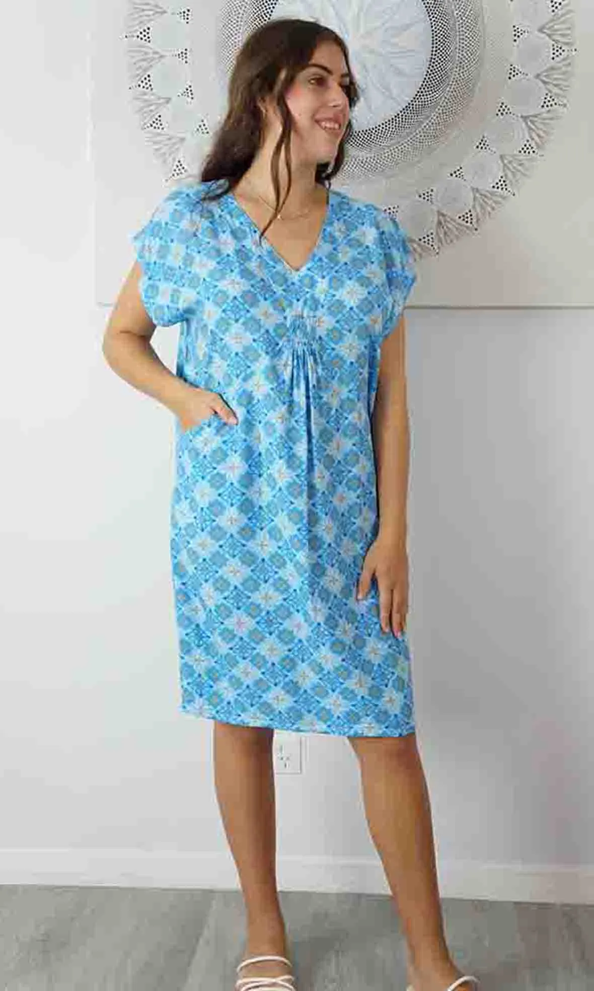 Rayon Cruiser Dress Snowflower, More Colours