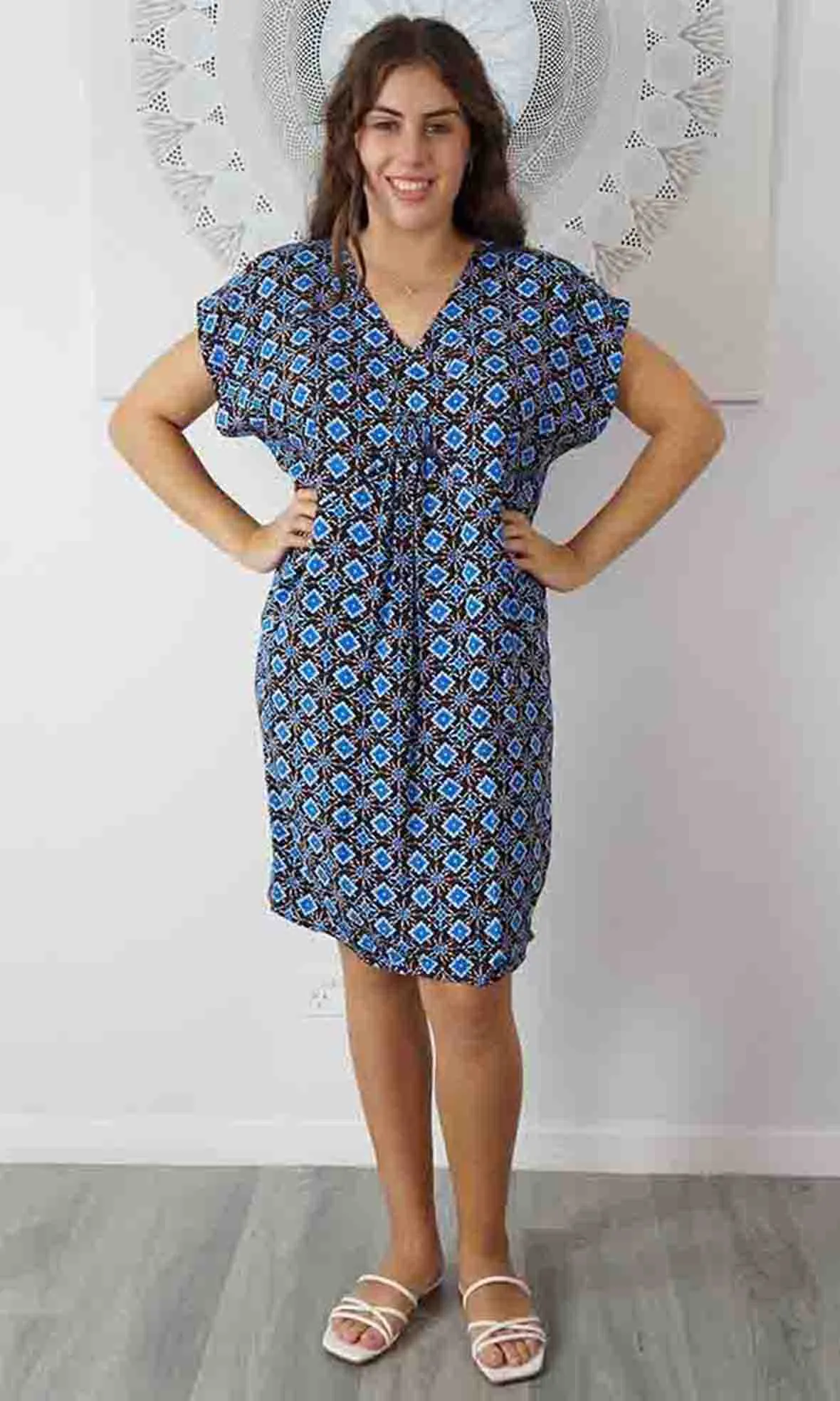 Rayon Cruiser Dress Snowflower, More Colours