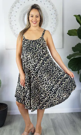 Rayon Dress Montego Leopard