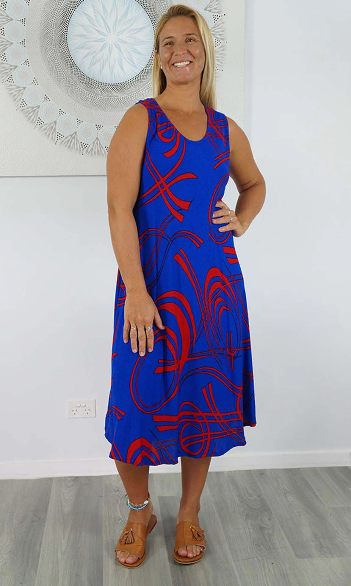 Rayon Dress Niche Native, More Colours