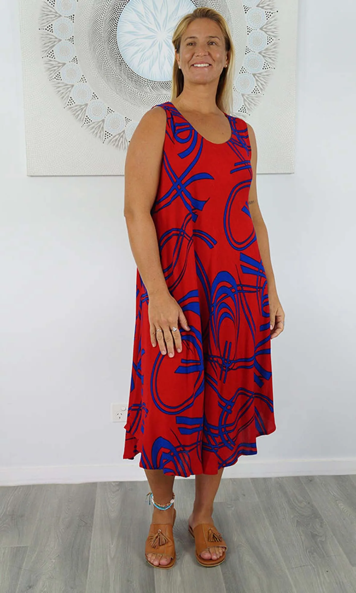 Rayon Dress Niche Native, More Colours