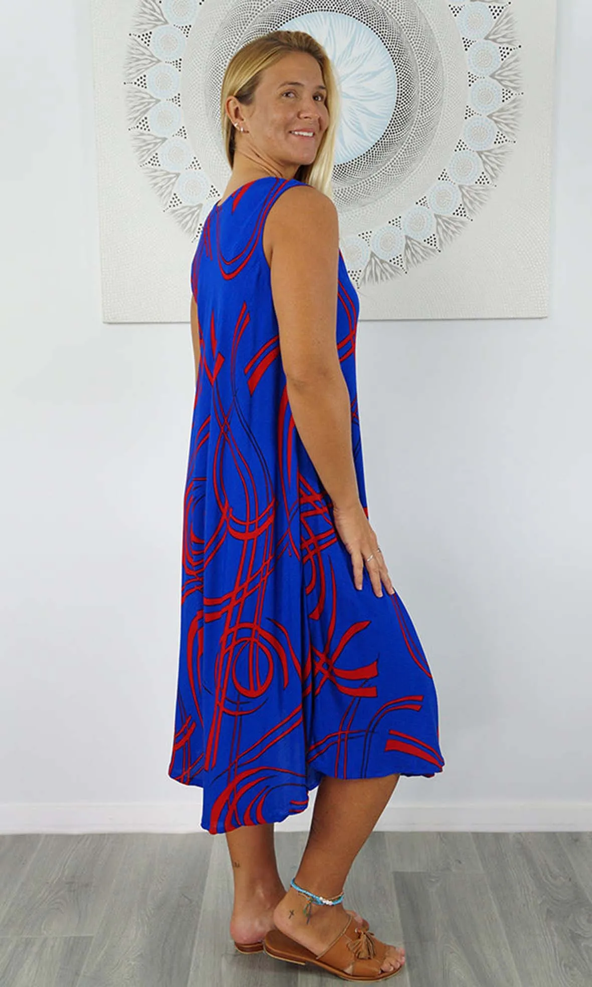 Rayon Dress Niche Native, More Colours