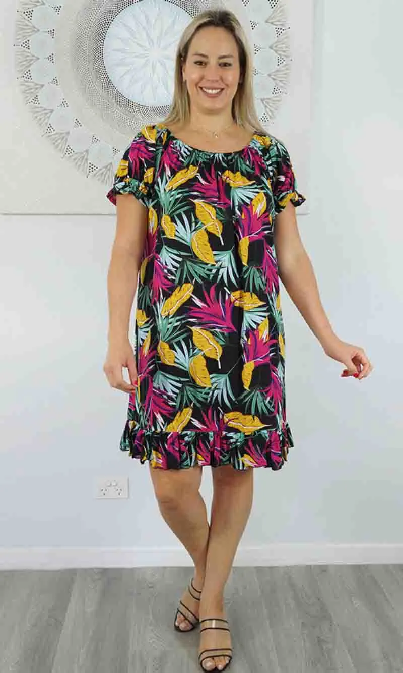 Rayon Dress Short Diva Lilly, More Colours