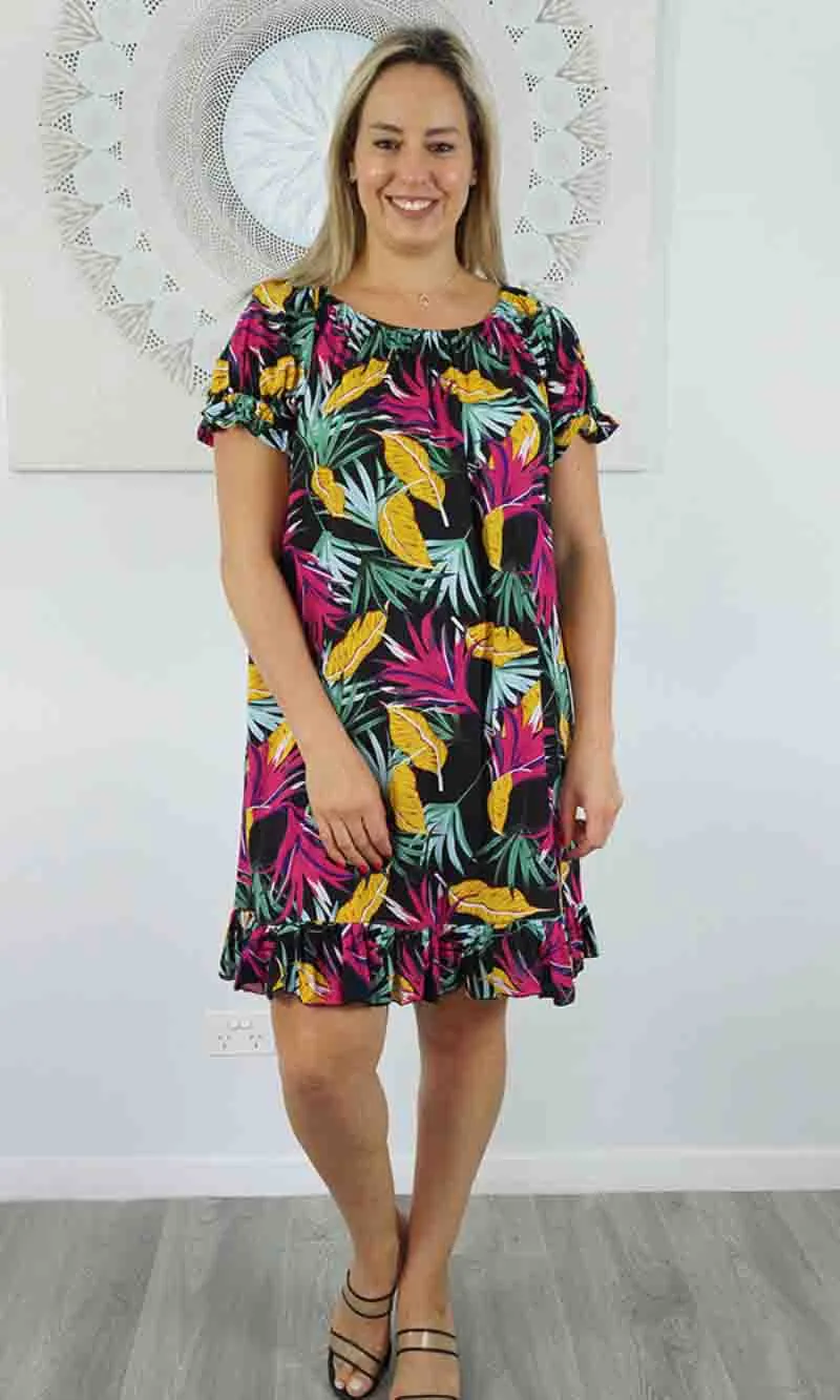 Rayon Dress Short Diva Lilly, More Colours