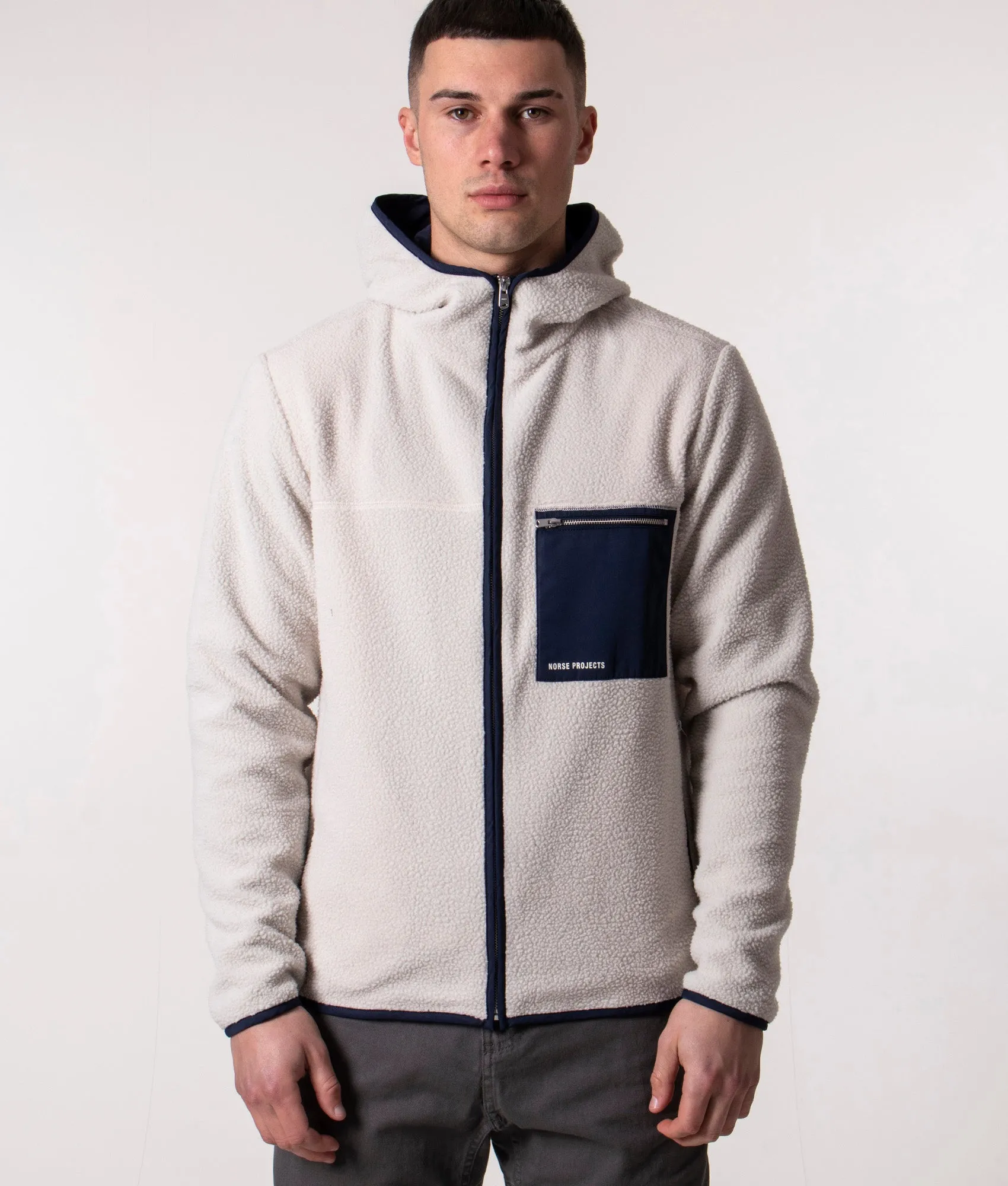 Relaxed Fit Vincent Hooded Fleece Jacket