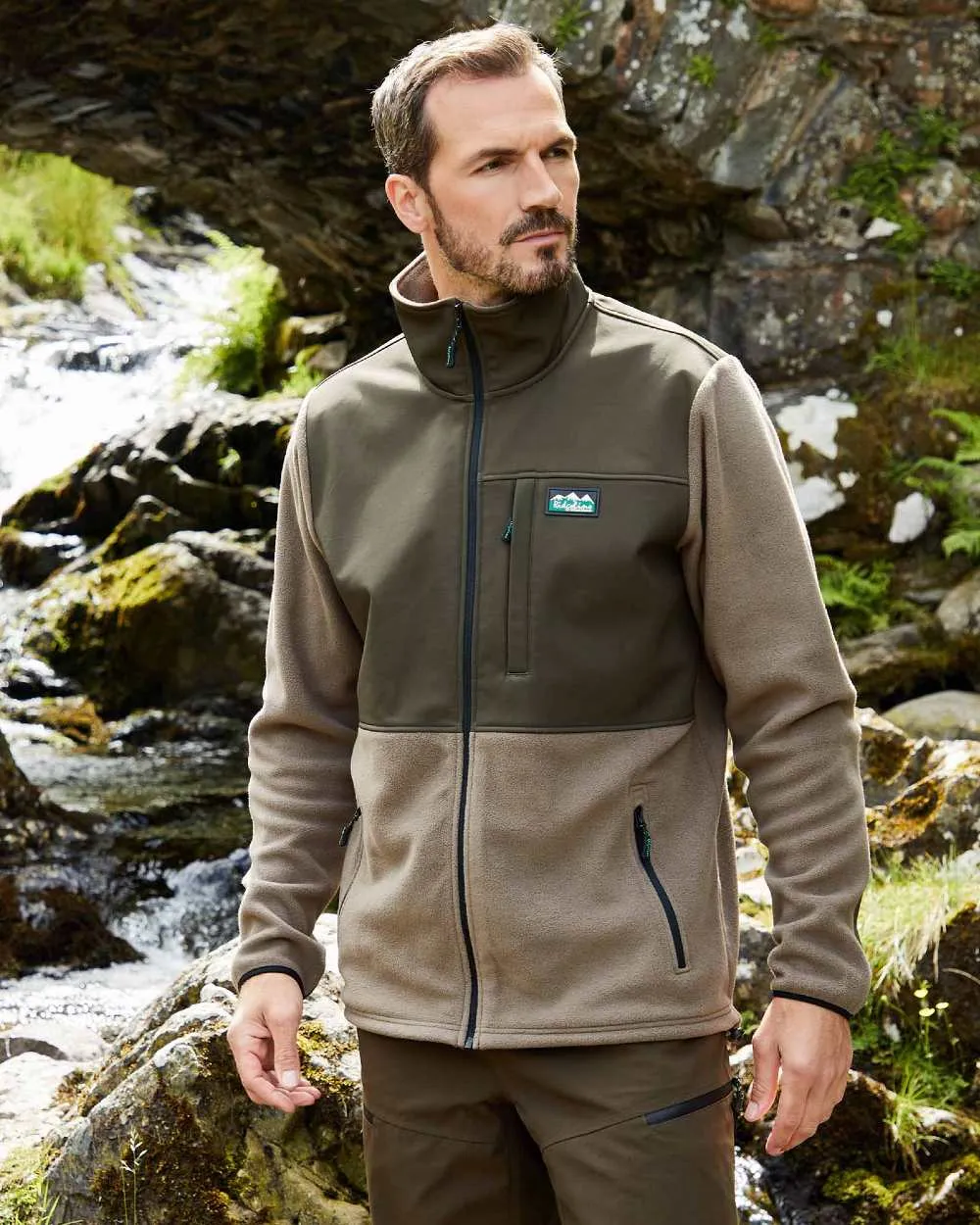 Ridgeline Mens Hybrid Fleece Jacket