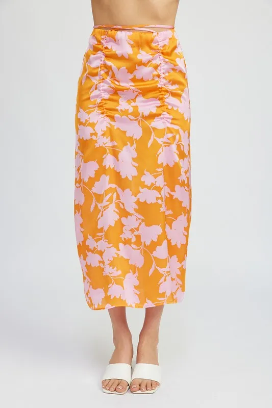 Rosalie Rucked Maxi Skirt