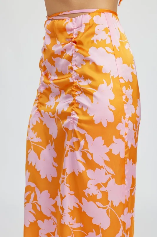 Rosalie Rucked Maxi Skirt