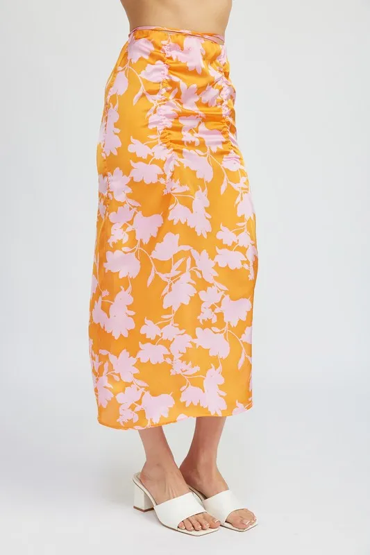 Rosalie Rucked Maxi Skirt