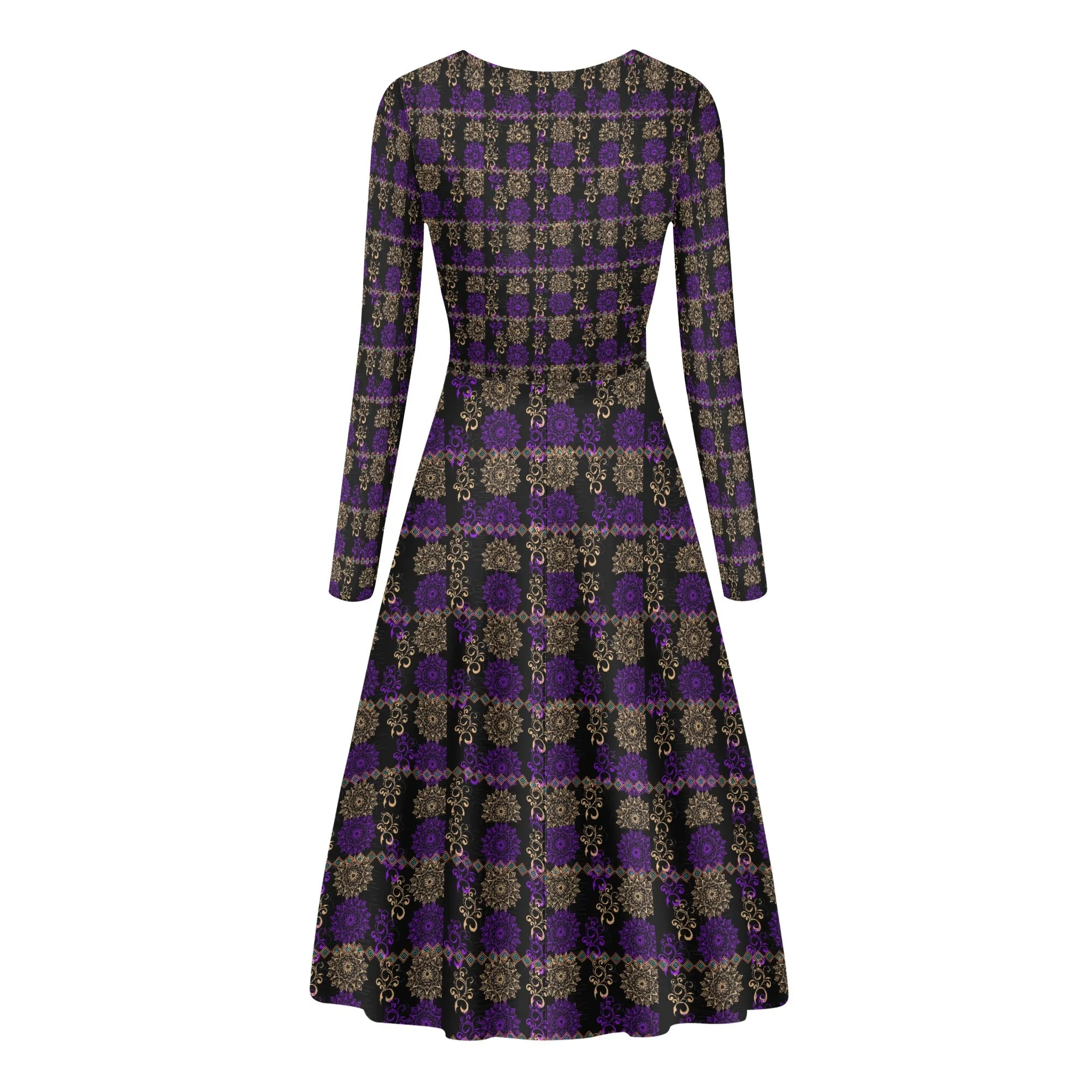 Royal Hues Womens Long Sleeve Flowy Long Dress