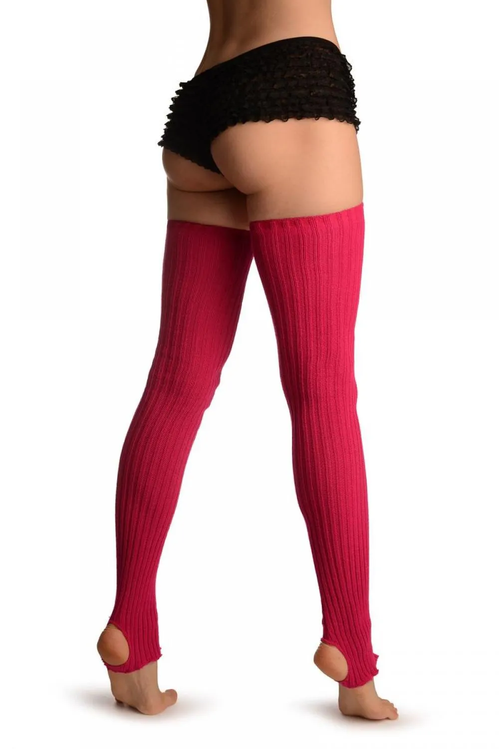 Ruby Pink Stirrup Dance/Ballet Leg Warmers