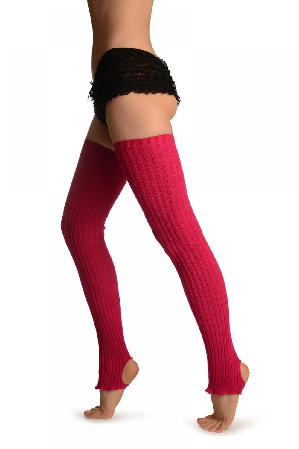 Ruby Pink Stirrup Dance/Ballet Leg Warmers