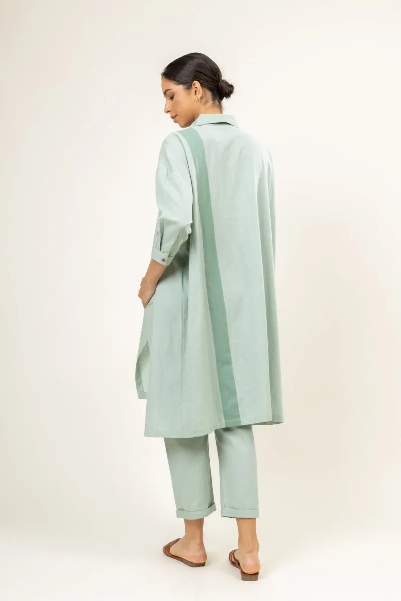 Sage Green Blake- Upcycled Cotton Tunic