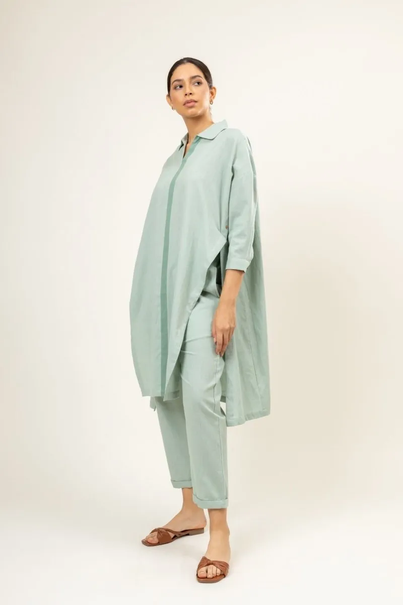 Sage Green Blake- Upcycled Cotton Tunic