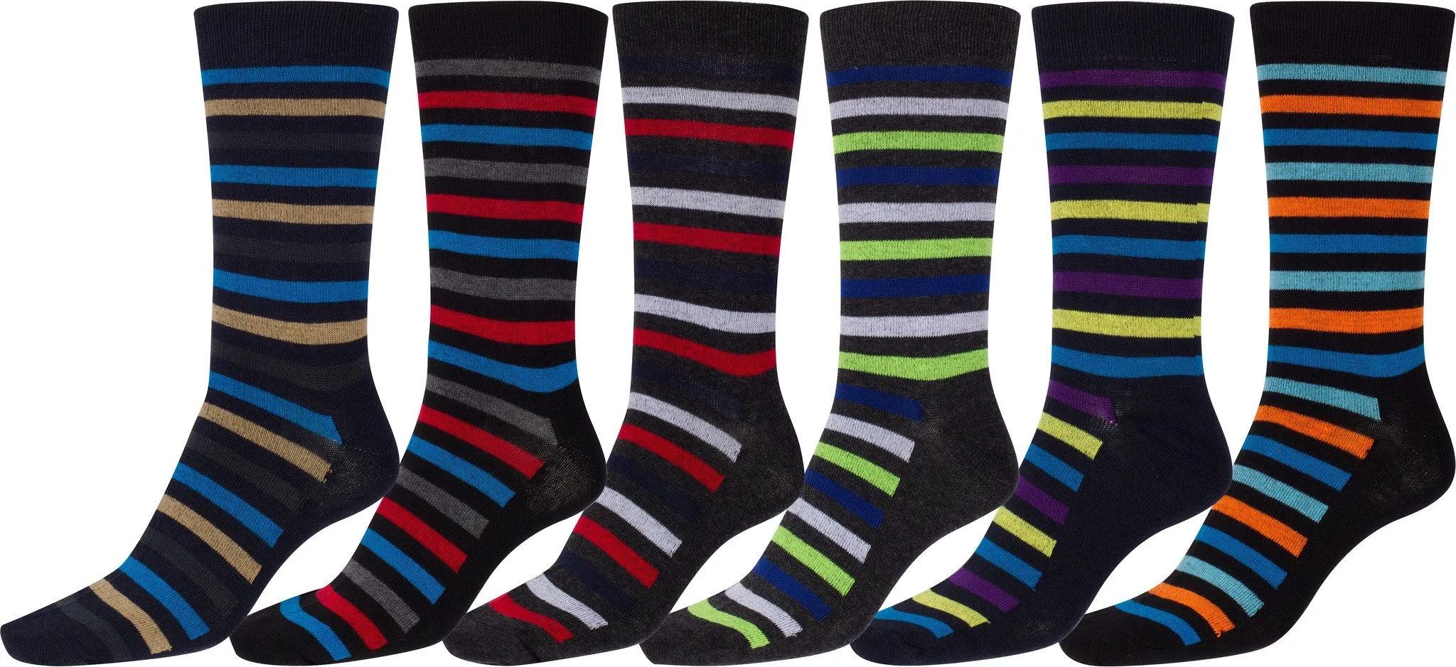 Sakkas Men's Classic Patterned Dress Socks Value 6-Pack