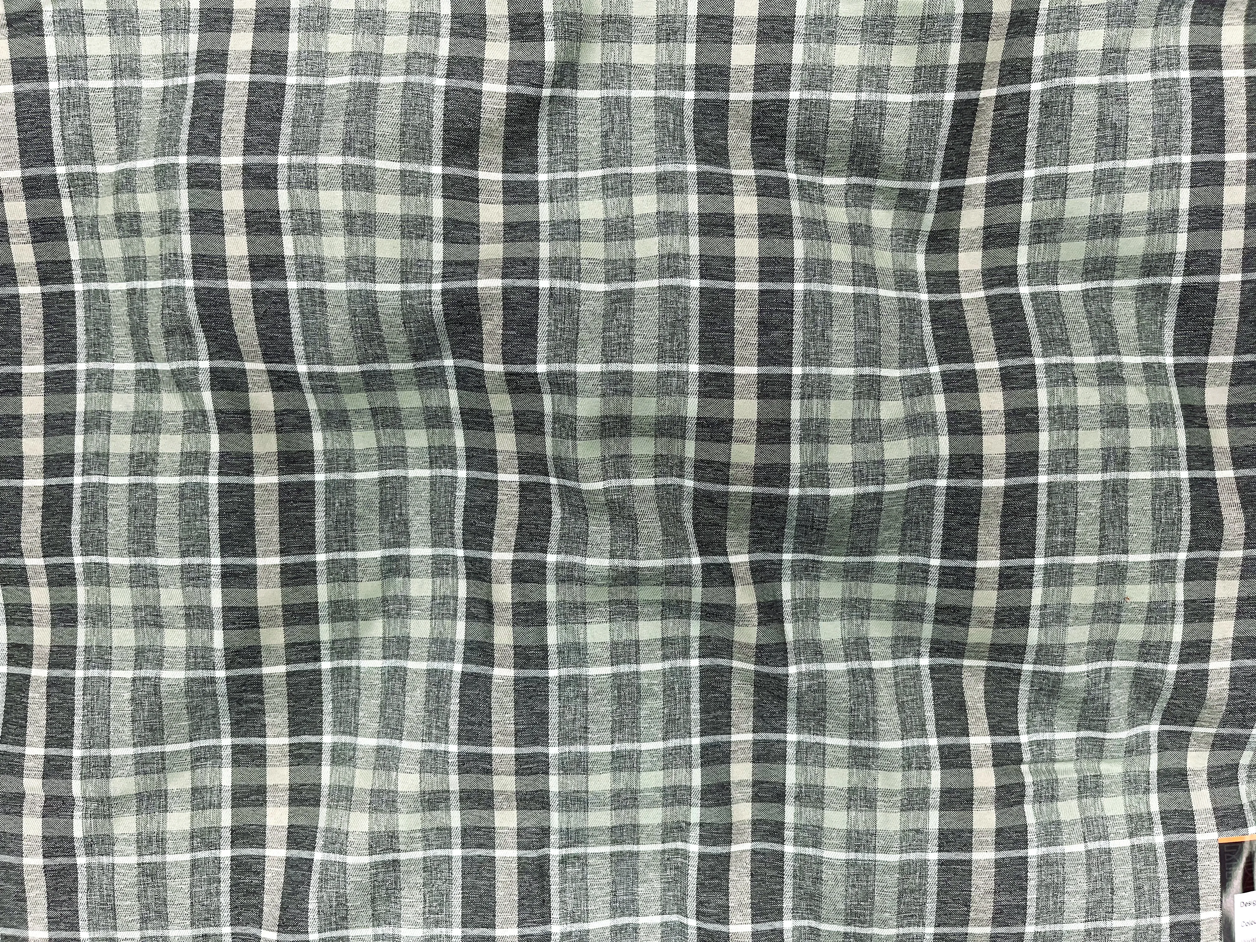 Satin Check Shirting Fabric