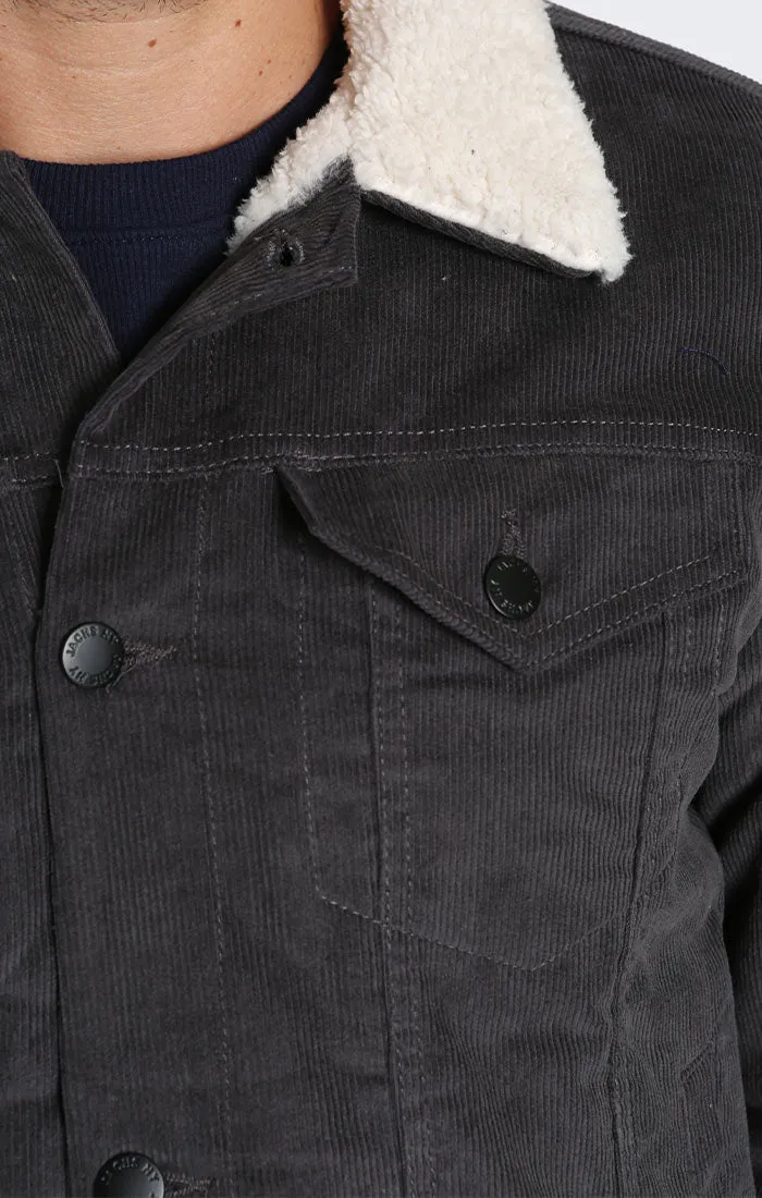 Sherpa Lined Corduroy Trucker Jacket