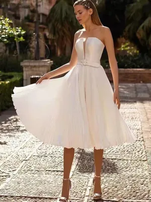 Simple Bustier Wedding Dress