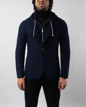 Single Breasted Hooded Jacket