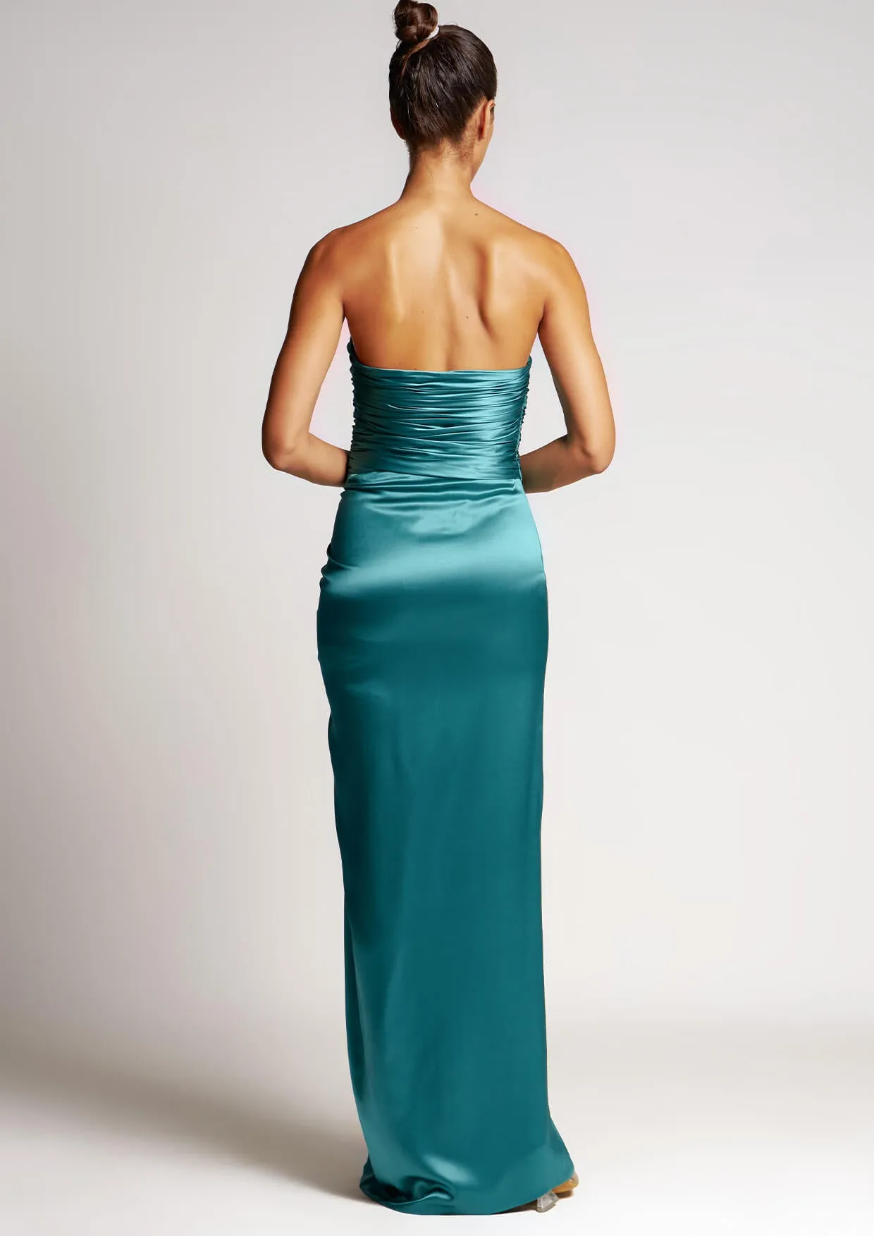 Sirena Cut-Out Silk Maxi Dress