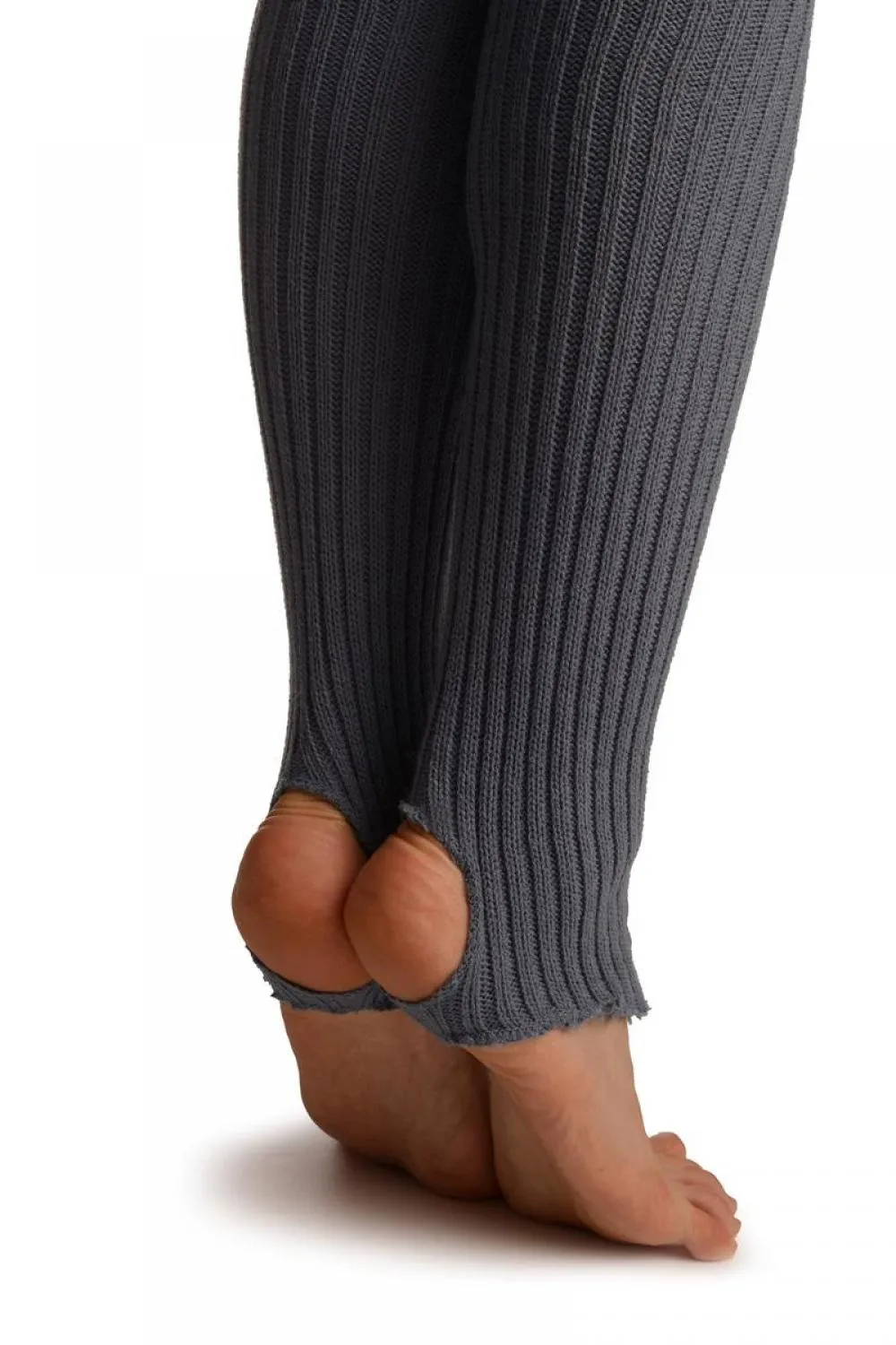 Slate Grey Stirrup Dance/Ballet Leg Warmers