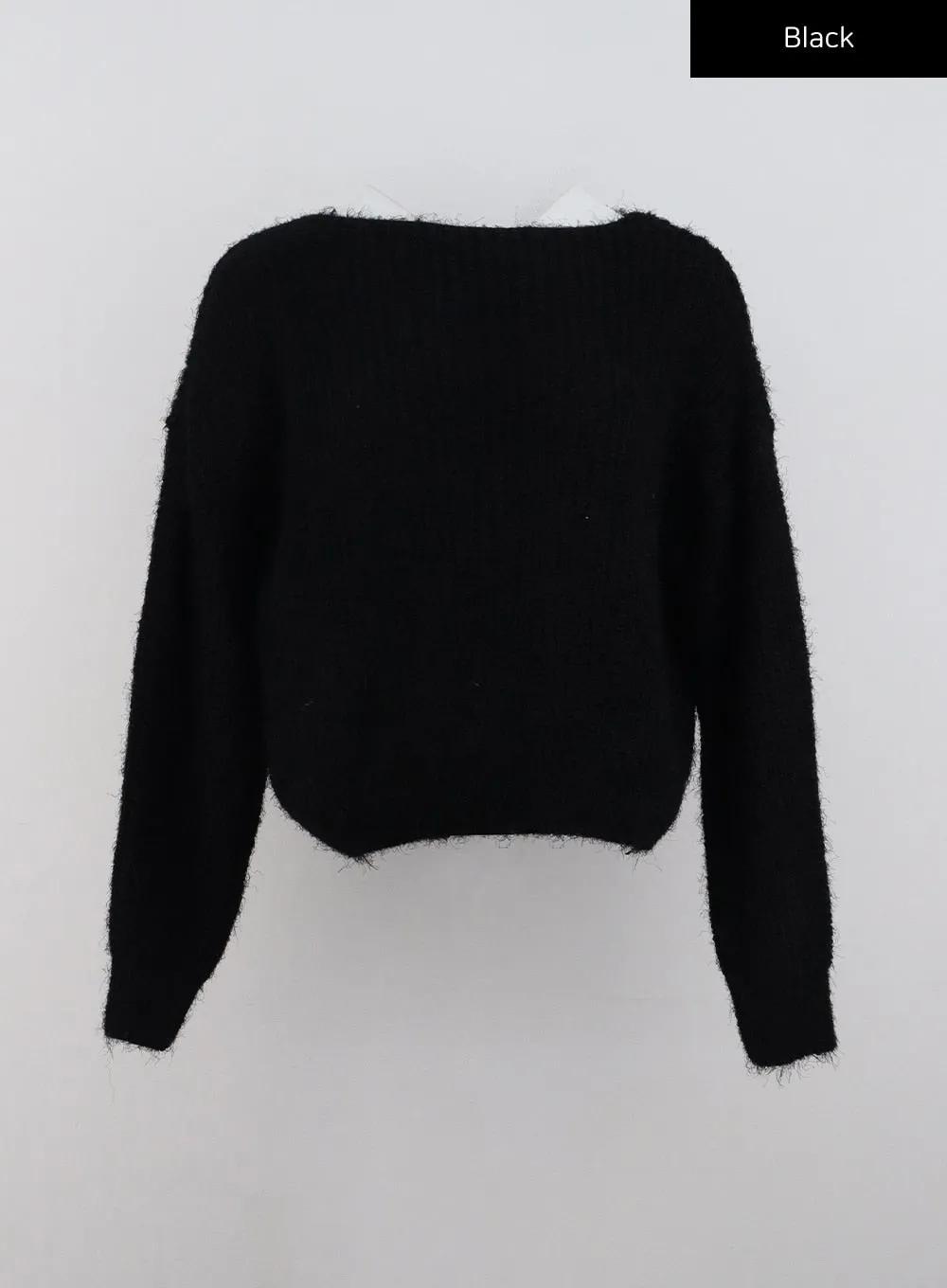 Soft Boat Neck Knit Sweater CN329