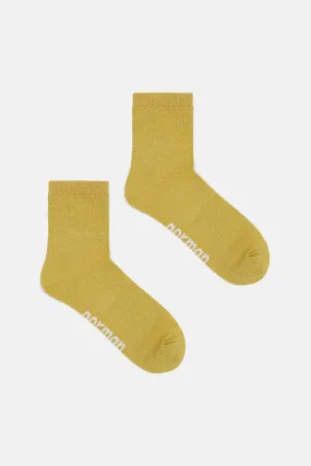 Sparkle Lurex Gold Socks