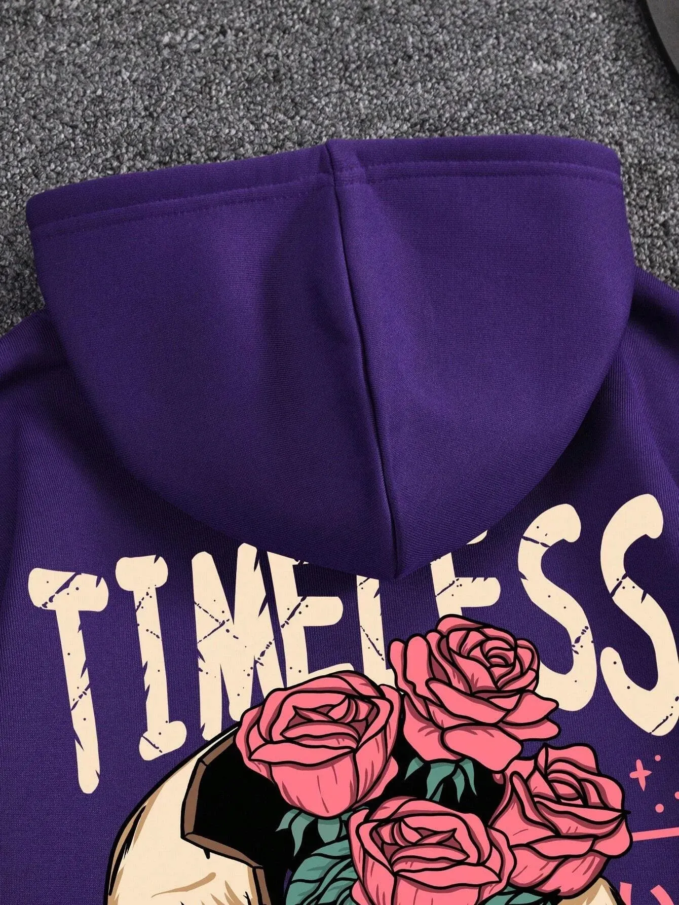 SXV  'timeless never say goodbye’ Printed Cool Aesthetic Sweatshirt Hoodie