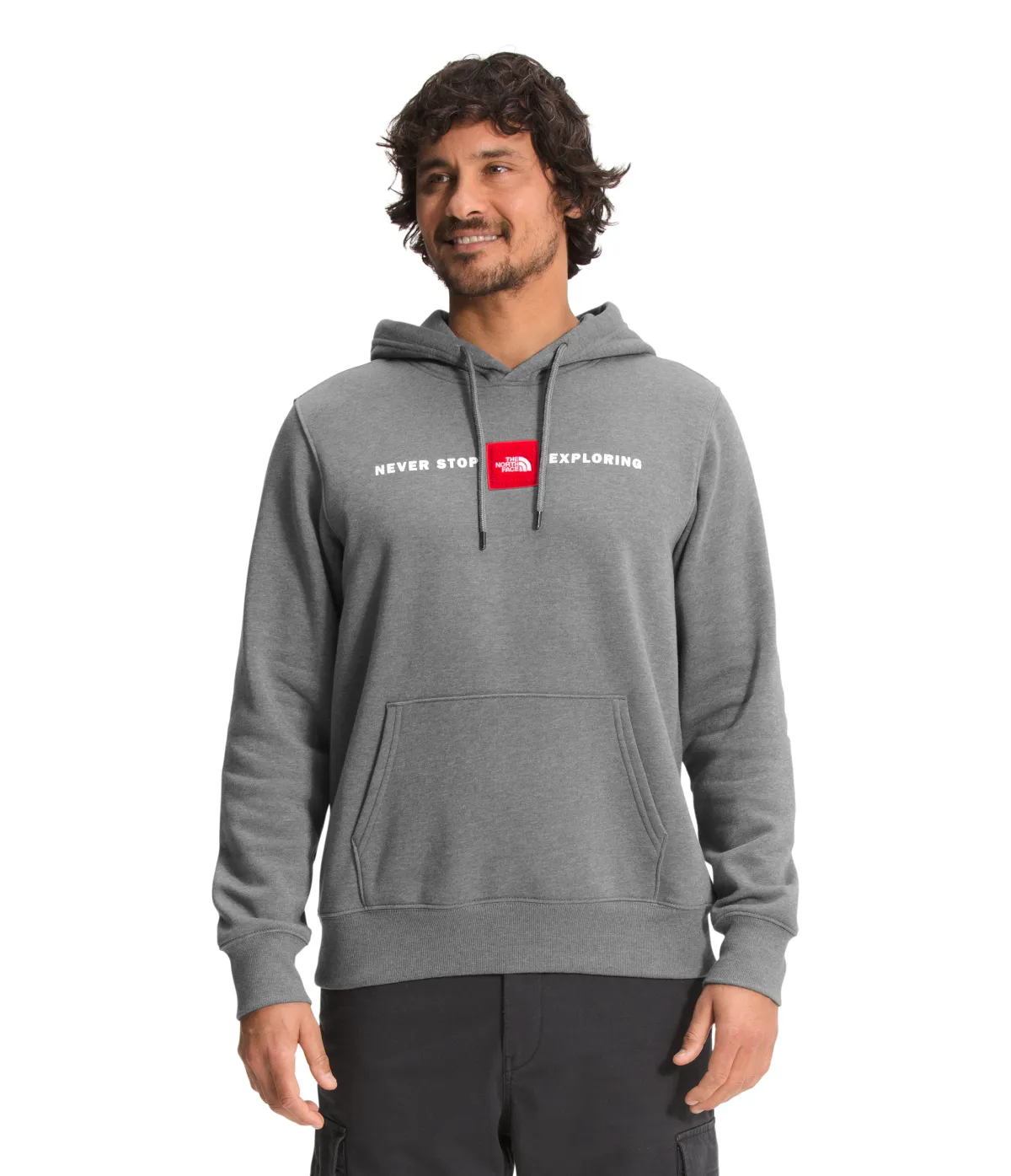 'The North Face' Men's Red's Pullover Hoodie - Medium Grey Heather