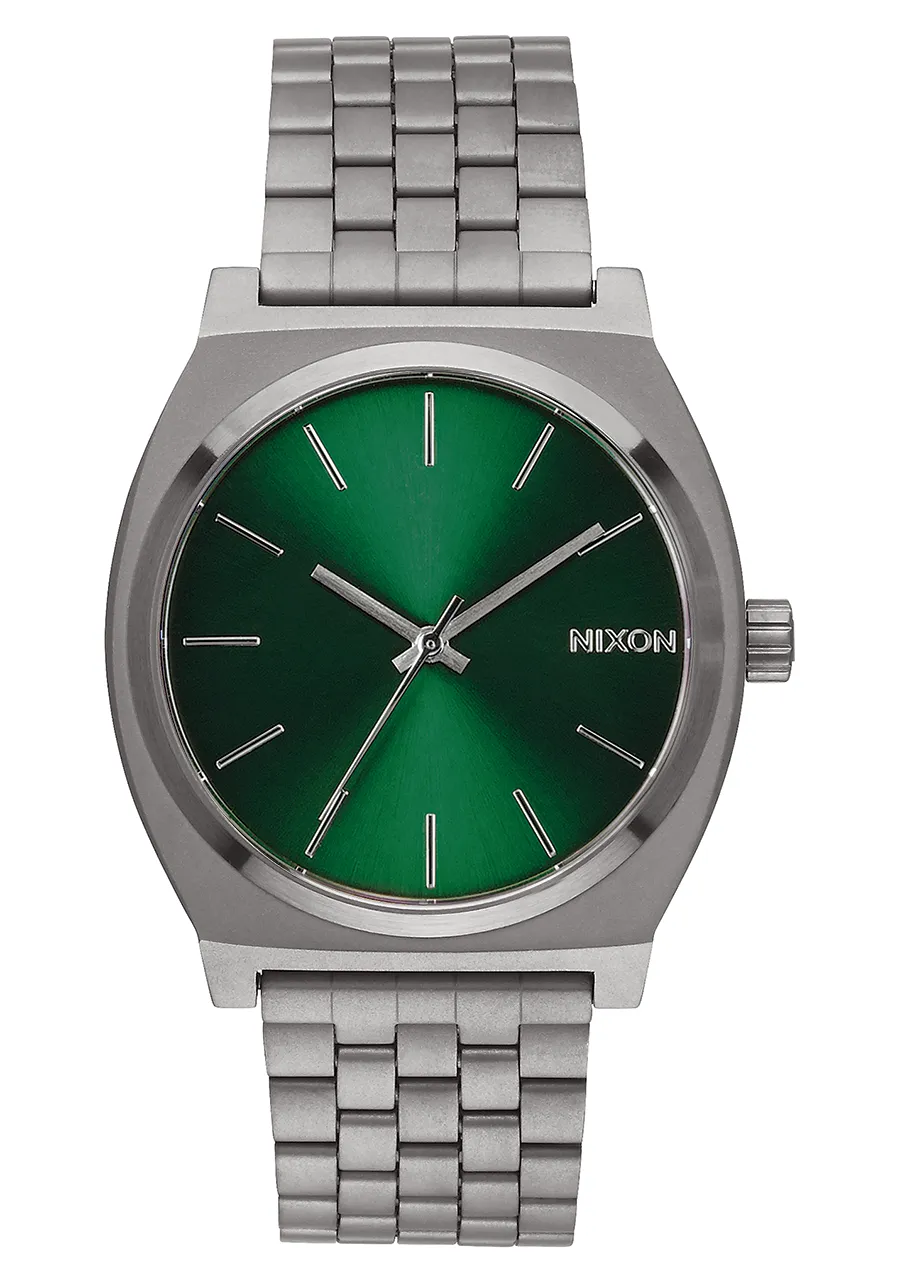 Time Teller - All Gunmetal / Green Sunray