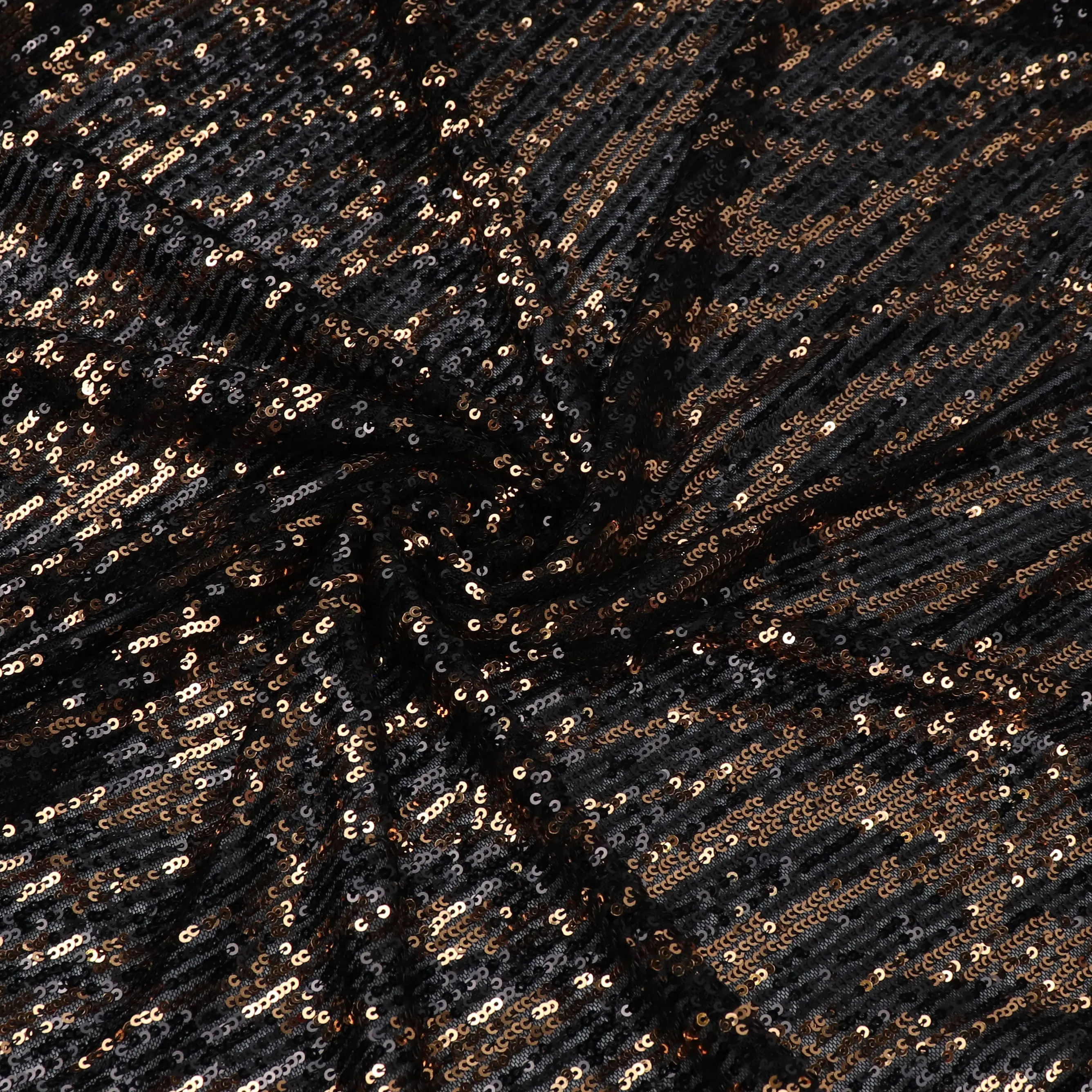 Tulle Sequins - Gold   Black Zebra