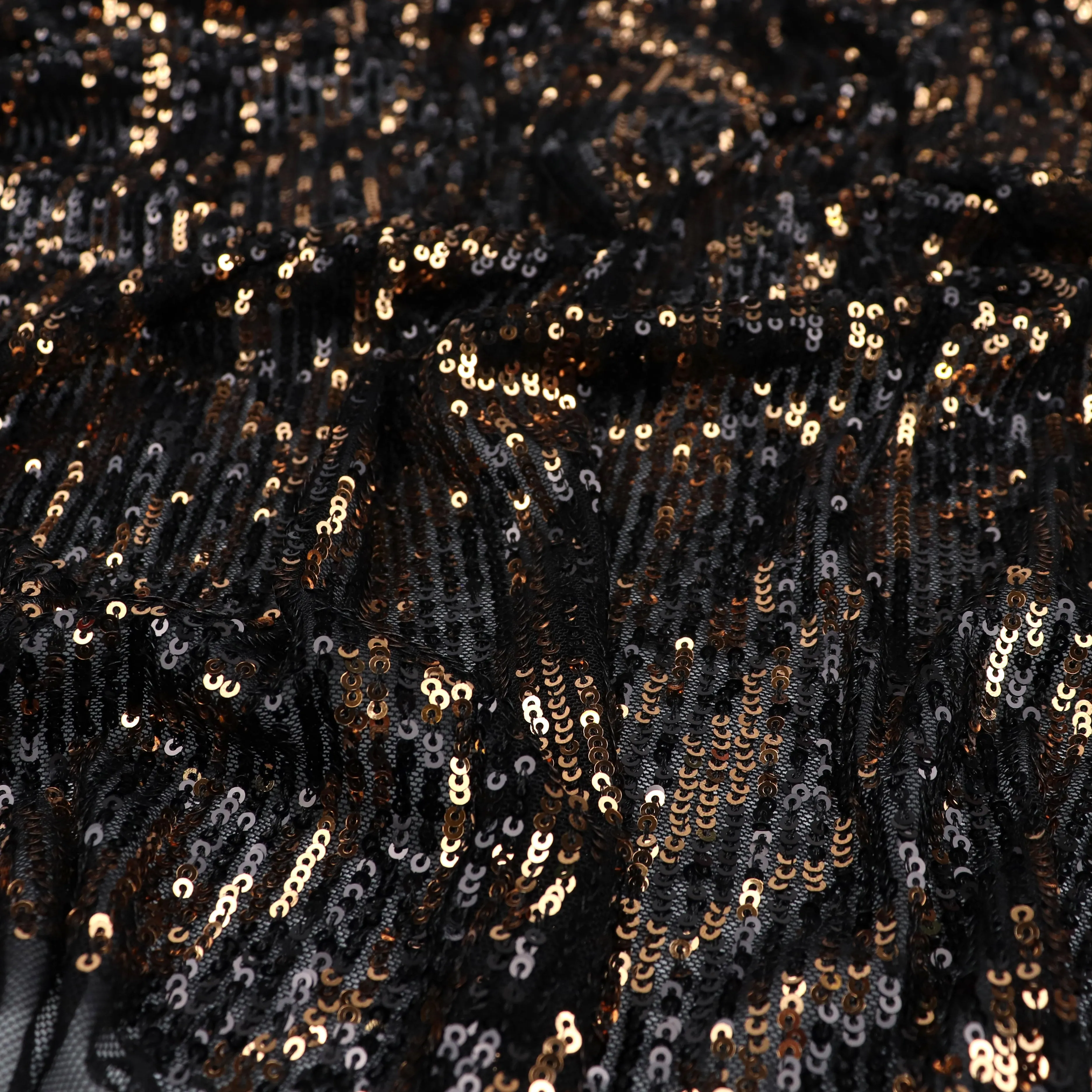 Tulle Sequins - Gold   Black Zebra