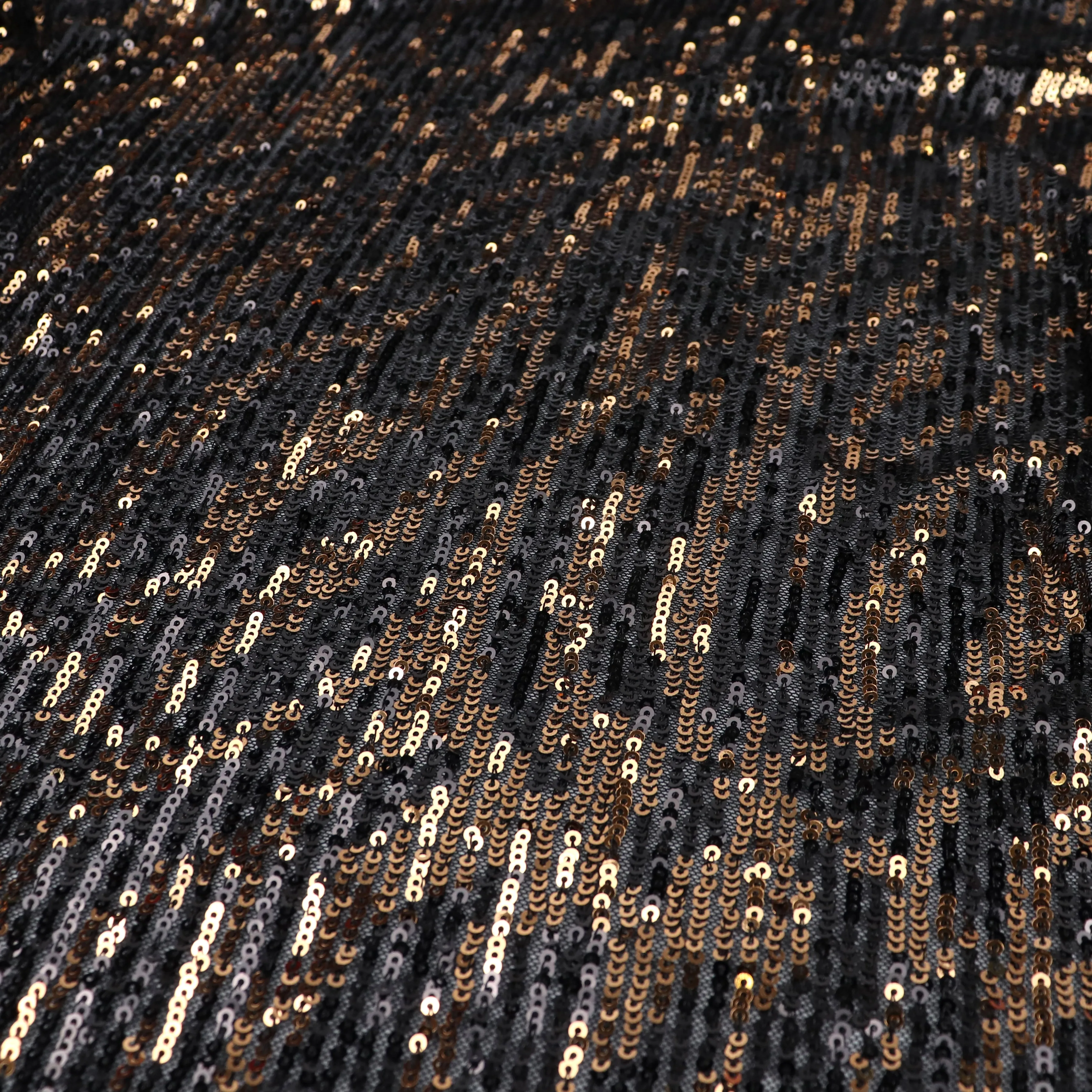 Tulle Sequins - Gold   Black Zebra