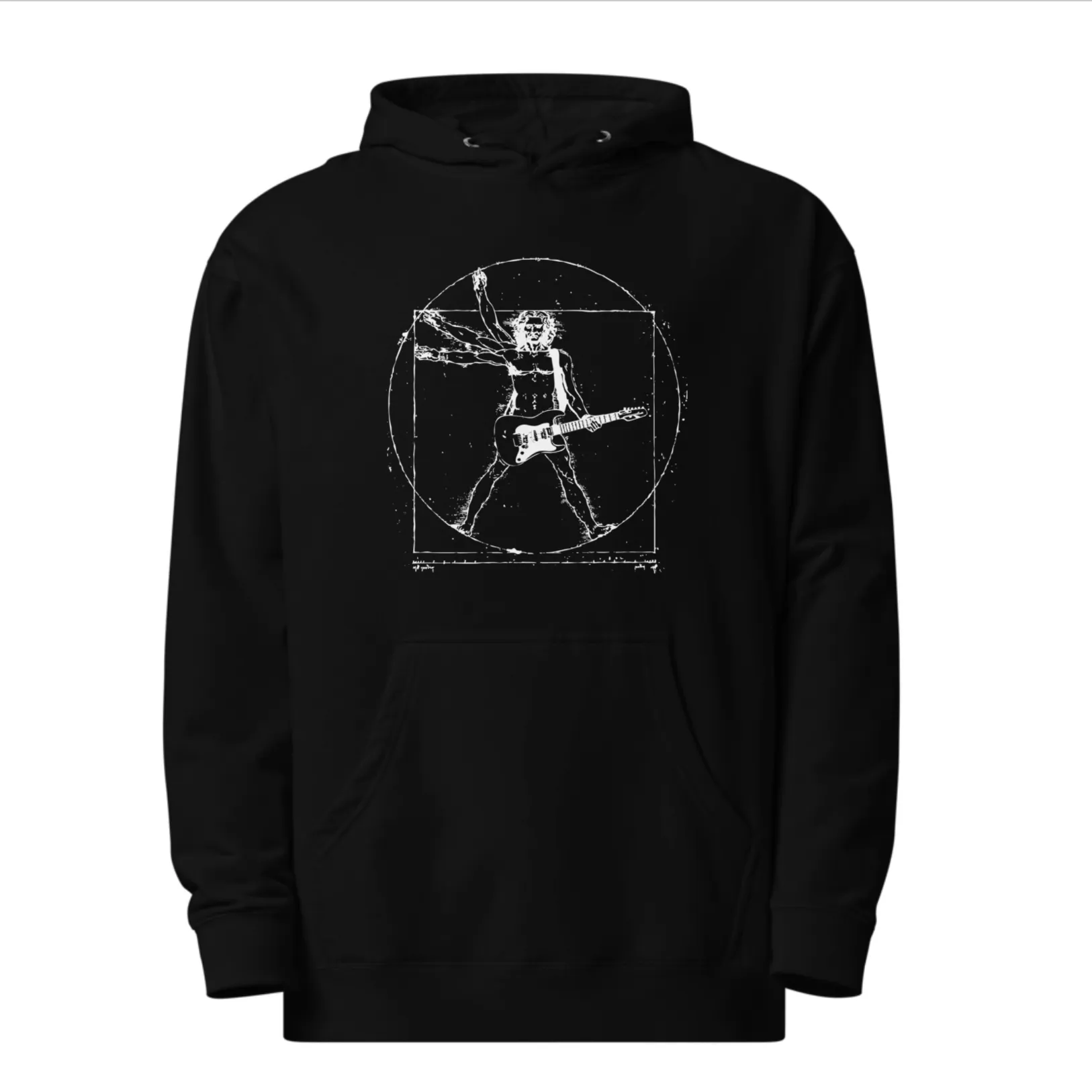 Unisex Da Vinci Rock Man Midweight Pullover Hoodie