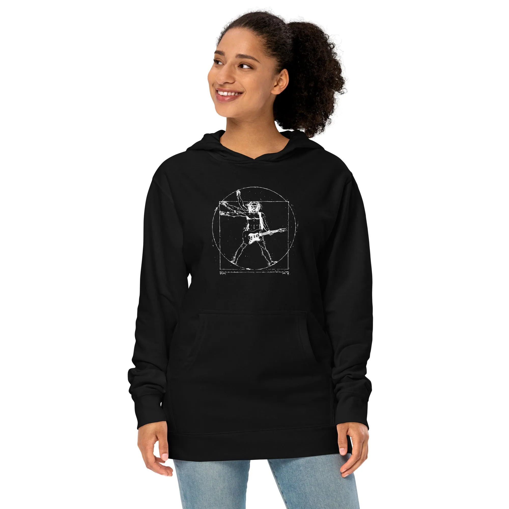 Unisex Da Vinci Rock Man Midweight Pullover Hoodie