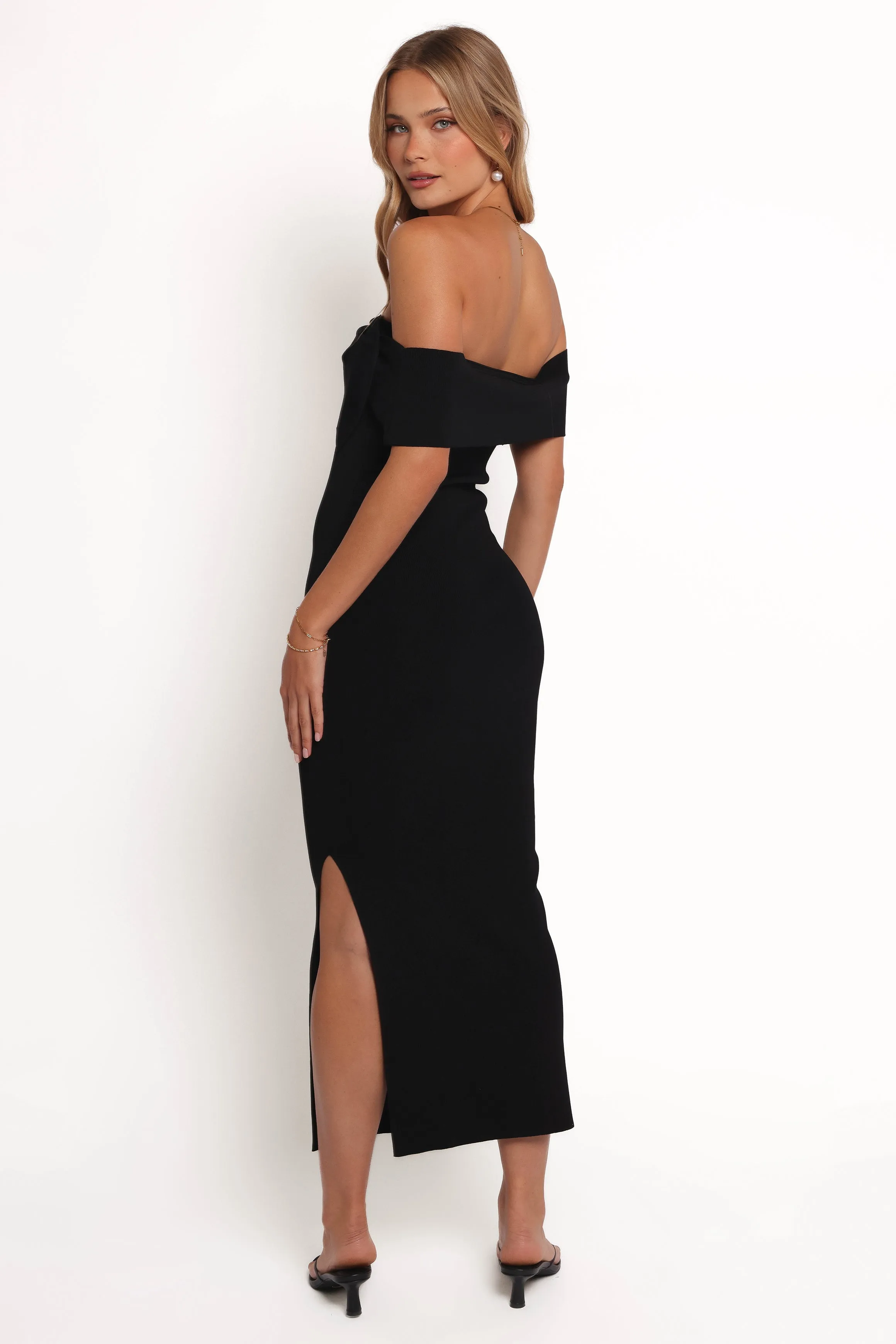 Venus Midi Dress - Black