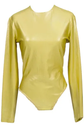 Vintage gold Donna Karan body suit top