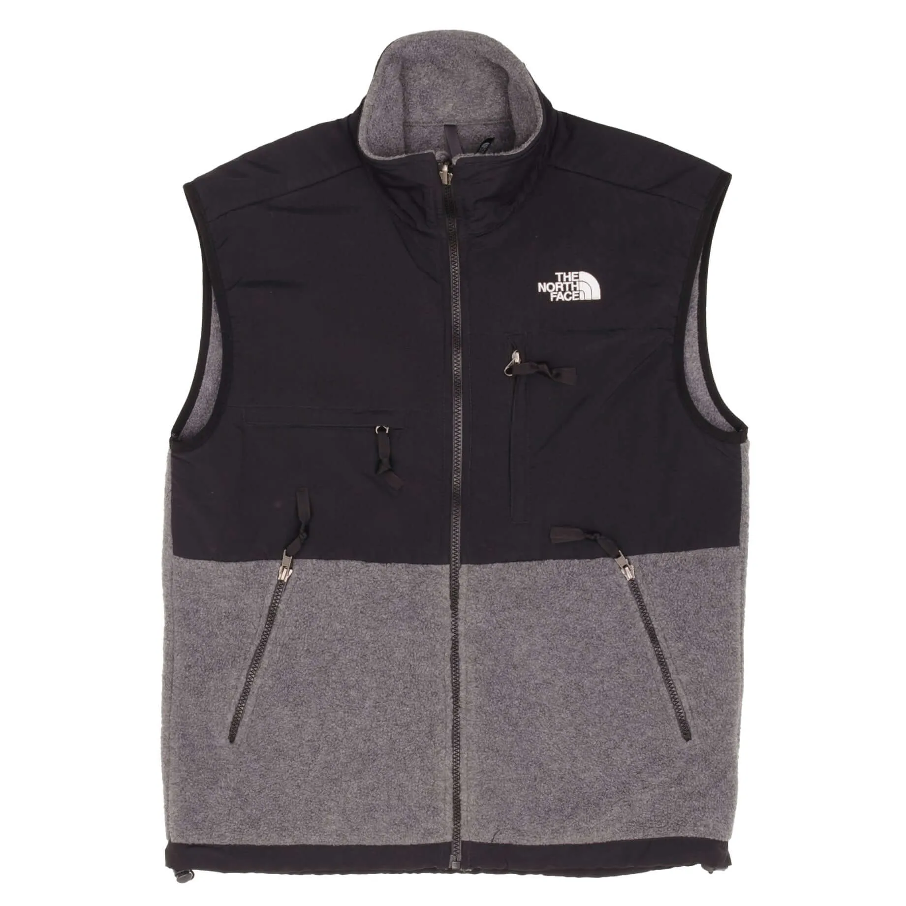 VINTAGE THE NORTH FACE POLARTEC DENALI DARK GREY FLEECE VEST JACKET SMALL