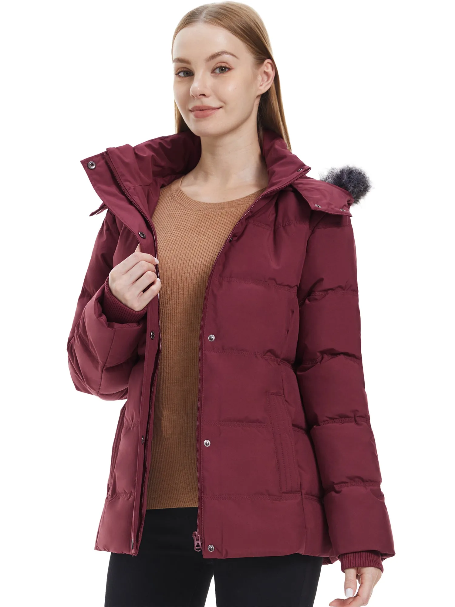 Wantdo Women's Winter Jacket Quilted Puffer Jacket Recycled Material Winter Coats