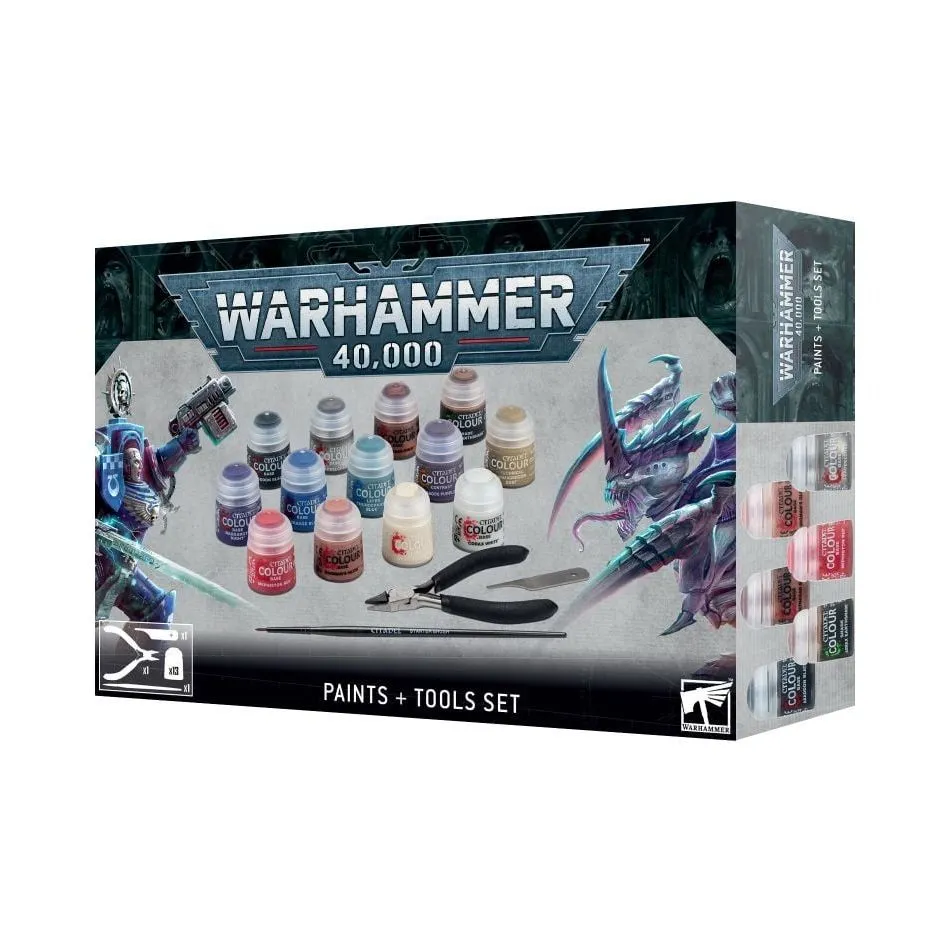 Warhammer 40,000: Paints   Tools Set (2023)