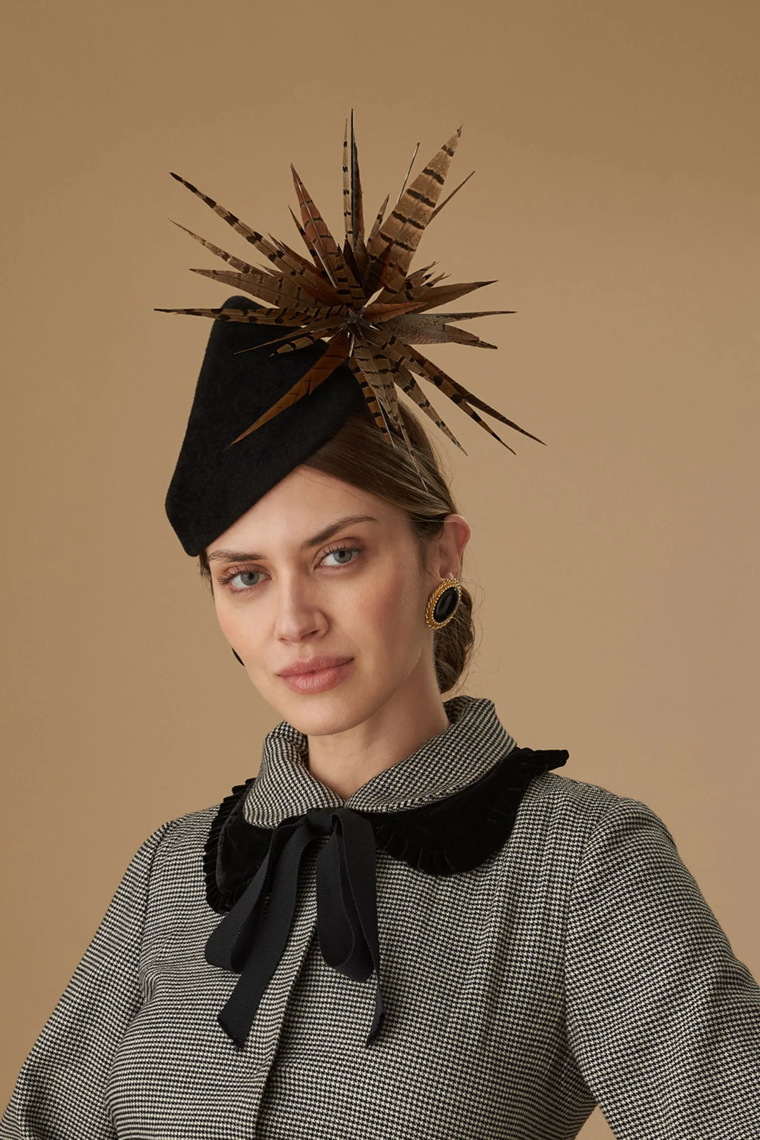 Winter's Tale Black Percher Hat