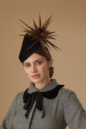 Winter's Tale Black Percher Hat