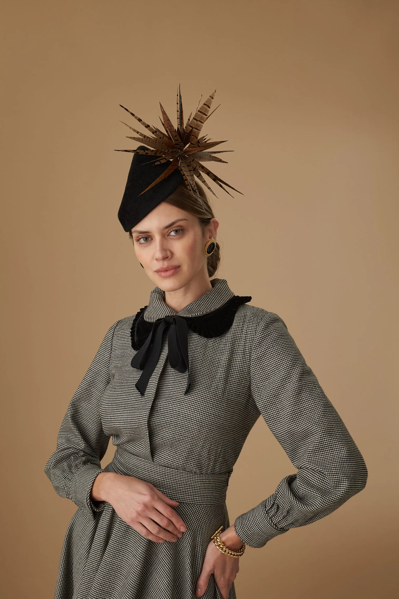 Winter's Tale Black Percher Hat